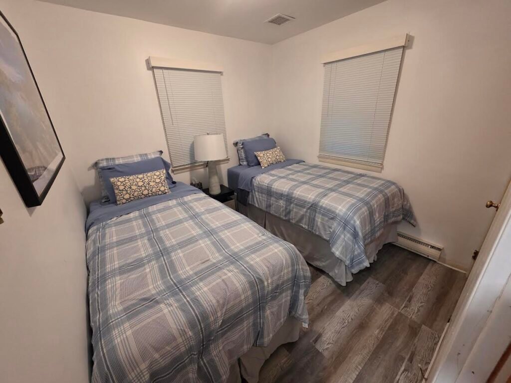 Guest bedroom ready for Airbnb guests